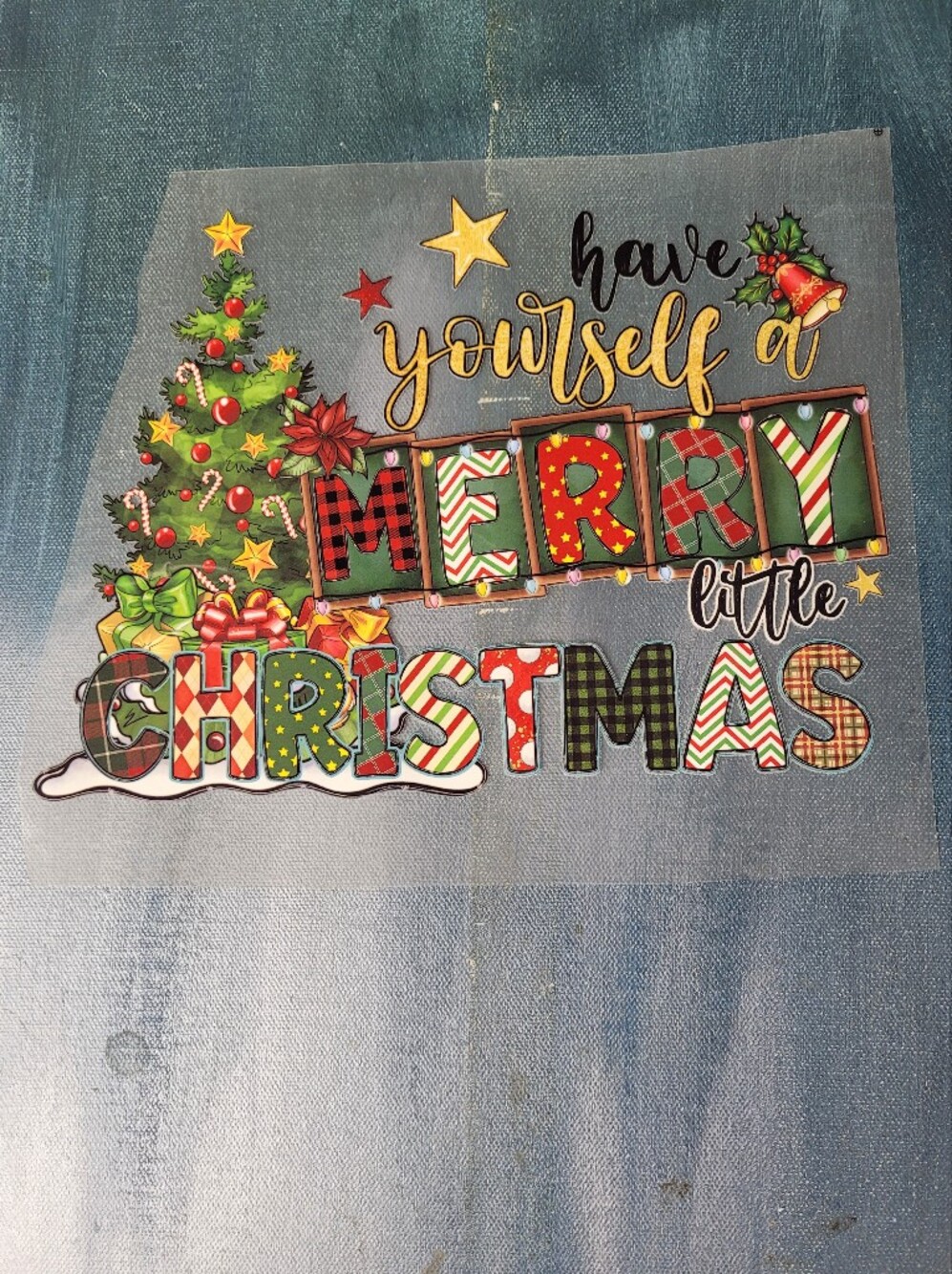 Christmas Holiday DTF Transfer Ready To Press